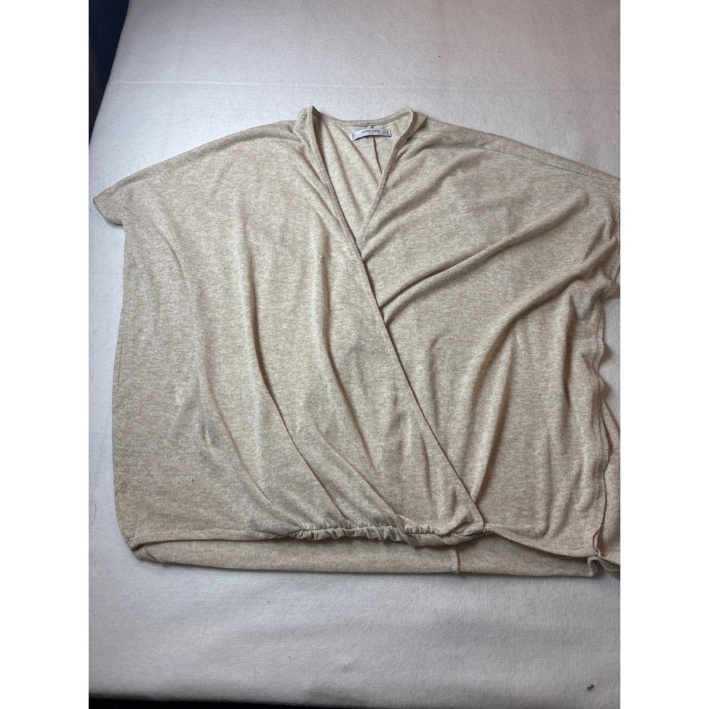 Mango Suit Beige Wrap Top‎ s